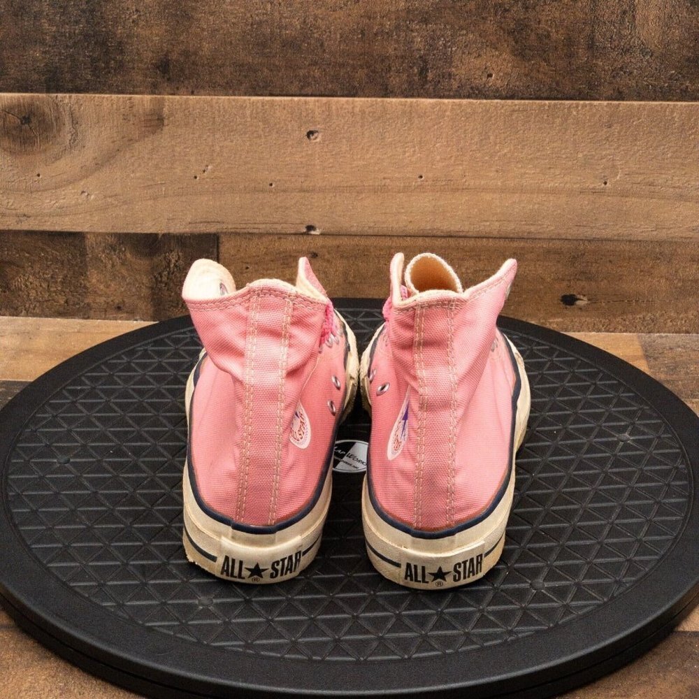 CONVERSE ALL STAR MADE IN USA DEADSTOCK 1980’S VINTAGE WOMENS SHOES PINK SZ 6 - Picture 9 of 11